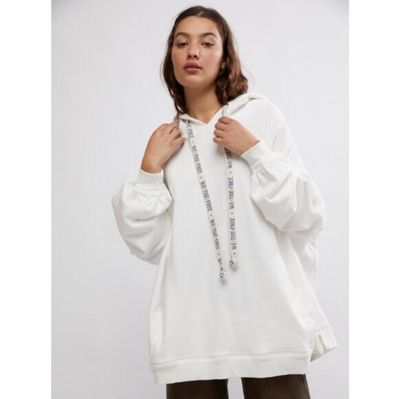 Free People 100% Cotton OVER-SIZED Hoodie! (Medium) NEW - Picture 2 of 12